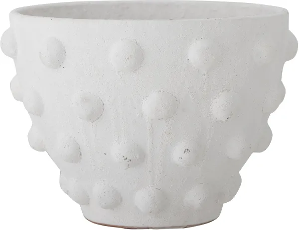 BLOOMINGVILLE Rokiya Deko Urtepotte, Hvid, Terrakotta